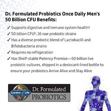 Load image into Gallery viewer, Garden of Life Dr. Formulated Probiotics for Men, Once Daily Men’s Probiotics, 50 Billion CFU Guaranteed, 15 Strains, Shelf Stable, Gluten Dairy & Soy Free One a Day, Prebiotic Fiber, 30 Capsules