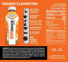 Load image into Gallery viewer, BODYARMOR LYTE Sports Drink Low-Calorie Sports Beverage, Orange Clementine, Natural Flavors With Vitamins, Potassium-Packed Electrolytes, Perfect For Athletes, 16 Fl Oz (Pack of 12)