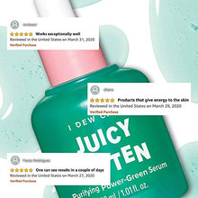 Load image into Gallery viewer, I DEW CARE Juicy Kitten | Purifying Power-Green Face Serum with Niacinamide | Korean Skin Care, Vegan, Cruelty-free, Paraben-free | Gifts For Mom and Women