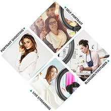Load image into Gallery viewer, Neewer Ring Light Kit:18"/48cm Outer 55W 5500K Dimmable LED Ring Light, Light Stand, Carrying Bag for Camera,Smartphone,YouTube,TikTok,Self-Portrait Shooting, Black, Model:10088612