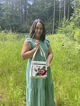 Load image into Gallery viewer, Anna by Anuschka Slim Shoulder Organizer, Peony-Ivory