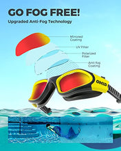 Load image into Gallery viewer, Swim Goggles, OMID Comfortable Polarized Swimming Goggles, Anti-Fog Leak Proof UV Protection Crystal Clear Vision Swim Goggles for Men Women Adult Youth (Yellow)