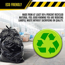 Load image into Gallery viewer, UltraSac 33 Gallon Trash Bags - (Huge 100 Pack/w Ties) - 39' x 33' Heavy Duty Large Professional Quality Black Garbage Bags - Extra Strong Plastic Trashbags for Home, Kitchen, Lawn, and Other
