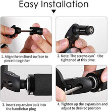 Load image into Gallery viewer, HUBUISH Bar End Bike Mirrors,360°Adjustable Rotatable Handlebar Convex Mirror for Mountain Road Bicycle Riding Cycling Accessories, with Wide Angle Lens Safety Rearview Mirror(1 PC)