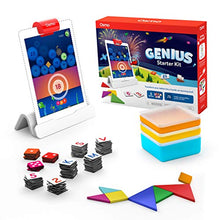 Load image into Gallery viewer, Osmo - Genius Starter Kit for iPad - 5 Hands-On Learning Games - Ages 6-10 - Math, Spelling, Problem Solving, Creativity & More - (Osmo iPad Base Included), Multicolor