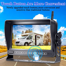 Load image into Gallery viewer, Wireless Backup Camera for RV HD 1080P with 7 Inch DVR Monitor High-Speed Rear View Observation System for RVs Trucks Trailers 5th Wheels with Adapter Compatible with Furrion Pre-Wired RV Rohent R9