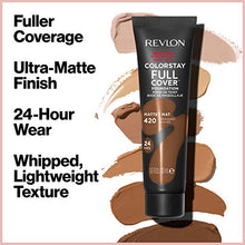 Load image into Gallery viewer, REVLON ColorStay Full Cover Longwear Matte Foundation, Heat & Sweat Resistant Lightweight Face Makeup, Ivory (110), 1.0 oz