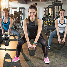 Load image into Gallery viewer, Yes4All Solid Cast Iron Kettlebell Weight – Great for Full Body Workout and Strength Training – Kettlebell 5 lbs (Black)