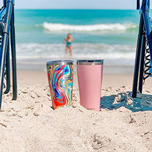 Load image into Gallery viewer, Tervis Triple Walled Home of the Free Because of the Brave Insulated Tumbler Cup Keeps Drinks Cold & Hot, 30oz, Stainless Steel