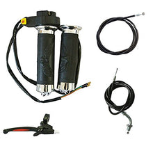 Load image into Gallery viewer, BH-Motor Clutch Lever & Handlebar Throttle Grips& W/Kill Switch &Throttle Cable & Clutch Cable for 49cc 66cc 80cc Motorized Bicycle Part