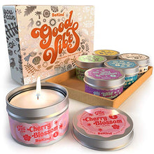 Load image into Gallery viewer, BeKind Good Vibes 6 Scented Candles Set - Scented Candles for Home, Relaxing Stress Relief, Aromatherapy - Natural Soy Wax and Fragrance - Gifts for Women, Mom, Best Friend, Wife, Birthday