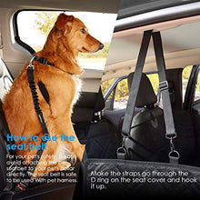 Load image into Gallery viewer, URPOWER Upgraded Dog Seat Covers with Mesh Visual Window 100% Waterproof Dog Car Seat Cover Nonslip Pet Seat Cover for Back Seat with Storage Pockets, Washable Dog Hammock for Cars Trucks and SUVs