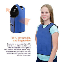 Load image into Gallery viewer, Special Supplies Weighted Sensory Compression Vest for Kids with Processing Disorders, ADHD, and Autism, Calming and Supportive with Adjustable Weight Fit (Large 24x42 inches)