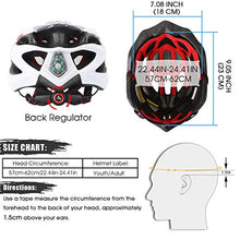 Load image into Gallery viewer, Shinmax Bike Helmet, CPSC/CE Certified Adjustable Light Bicycle Helmet Men&Women Road and Mountain Bicycle Helmet with Visor&Rear Light Met Specialized Cycling Helmet for Adult