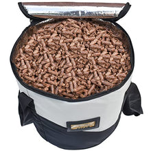 Load image into Gallery viewer, TOHONFOO 20LBs Fuel Pellet Storage Bag - Wood Pellet Container - Smoker Pellet Dispenser - Wood Pellet Storage Bucket - Anti-Shock Foam Layer Reduces Wood Pellets/Charcoal Chipping