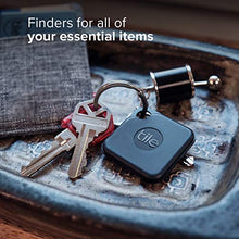 Load image into Gallery viewer, Tile Pro Essentials (2020) 4-Pack (2 Black Pros, 1 Slim, 1 Sticker) - High Performance Bluetooth Trackers & Item Locators for Keys, Luggage, Wallets and Remotes; Easily Find All Your Things