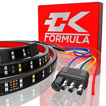 Load image into Gallery viewer, CK Formula 60” Double Row LED Tailgate Light Bar - 5 Functions: Reverse, Brake, Running, Turn Signal, Double Flash Light Strip for Trucks, 2935 SMD LED Chips, IP67 Waterproof, 12V, 1 Piece