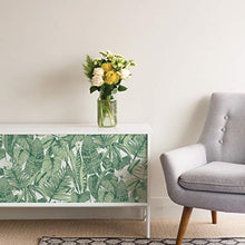 Load image into Gallery viewer, Tempaper Jungle Green Tropical Removable Peel and Stick Wallpaper, 20.5 in X 16.5 ft, Made in the USA