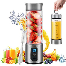 Load image into Gallery viewer, Portable Blender, G-TING Personal Smoothies Blender Cordless, Single Serve Mini Blender 450ml USB Rechargeable Small Juice Mixer Portable Juicer (Shakes, Smoothies, Home, Travel & Gym) Food Grade