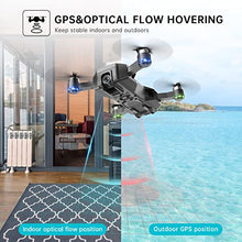 Load image into Gallery viewer, GPS 4k Drones with Electric Adjustable Camera for Adults Beginners, Professional RC Quadcopter with Brushless Motor, Dual Camera 40Mins Flight Time WiFi 5G FPV Transmission Auto Return Foldable