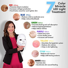 Load image into Gallery viewer, Darnlight LED Light Therapy Mask - 7 Color LED Face Mask Light Therapy Facial Treatment - Blue & Red Light Therapy Mask for Acne Fine Lines Wrinkles & Rosacea