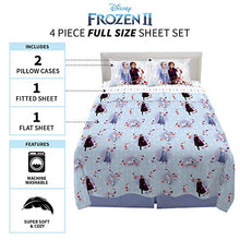 Load image into Gallery viewer, Franco Kids Bedding Super Soft Microfiber Sheet Set, 4 Piece Full Size, Disney Frozen 2