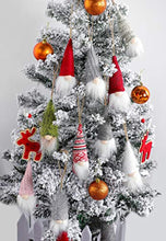 Load image into Gallery viewer, Christmas Tree Hanging Gnomes Ornaments Set of 10, Swedish Handmade Plush Gnomes Santa Elf Hanging Home Decorations Holiday Decor