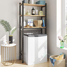 Load image into Gallery viewer, UDEAR 3 Shelf Bathroom Space Saver,Over The Toliet,The Clamshell Washing Machine Rack,Bathroom Corner Stand Storage Organizer Accessories,Bathroom Tower Shelf,Space Saver,Black