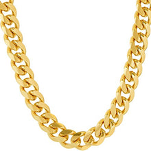 Load image into Gallery viewer, Lifetime Jewelry 9mm Cuban Link Chain Necklace for Men & Women 24k Gold Plated, 24 Inches