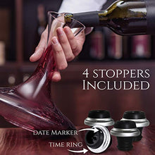 Load image into Gallery viewer, Fresh Pour - Wine Saver Pump Preserver with 4 Vacuum Wine Stoppers | Bottle Sealer for Keep Wine Fresh up to 7 days