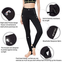 Load image into Gallery viewer, CtriLady Women's Wetsuit Pants Premium 2mm Neoprene Sauna Leggings for Workout Swimming Surfing and Snorking (Black, S)
