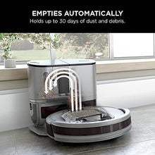 Load image into Gallery viewer, Shark AV911S EZ Robot Vacuum with Self-Empty Base, Bagless, Row-by-Row Cleaning, Perfect for Pet Hair, Compatible with Alexa, Wi-Fi, Gray