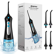 Load image into Gallery viewer, Water Flosser Professional Cordless Dental Oral Irrigator - 300ML Portable and Rechargeable IPX7 Waterproof 3 Modes Water Flosser with Cleanable Water Tank for Home and Travel, Braces & Bridges Care