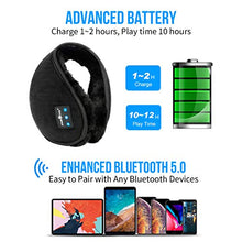 Load image into Gallery viewer, MUSICOZY Bluetooth Ear Warmers Earmuffs for Winter Women Men Kids Girls, Wireless Ear Muffs Headphones, Built-in HD Speakers and Microphone with Carry Bag for Biking Running Walking Hiking