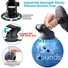 Load image into Gallery viewer, Suction Cup Phone Holder for Windshield/Dashboard/Window, Universal Dashboard & Windshield Sturdy Suction Cup Car Phone Mount with Strong Sticky Gel Pad,Compatible W/ iPhone, Samsung &Other Smartphone