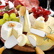 Load image into Gallery viewer, YXChome 4 Cheese Knives Set-Mini Knife, Butter Knife & Fork