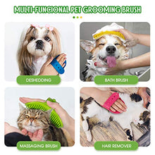 Load image into Gallery viewer, DOYOO 4 Pack Dog Brush, Pet Cat Dog Bowl cat/dog brush,Soothing Massage Rubber brush , for Long Short Haired Dogs and Cats, band Collapsible Travel Pet Cat Dog Bowl