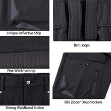 Load image into Gallery viewer, Cycorld Mens Mountain Bike Biking Shorts, Water Repellent MTB Shorts, Loose Fit Cycling Baggy Pants with Zip Pockets (Black no Underwear, L Waist:32"-34", Hip:40"-42")