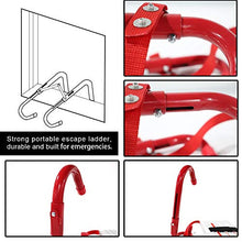 Load image into Gallery viewer, PetGirl Retractable 5 or 6 Story Fire Escape Ladder Portable Emergency Escape Ladder 50 Feet with Anti-Slip Rungs
