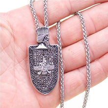 Load image into Gallery viewer, Asoodehdelan Silver Pt Cyrus The Great Farvahar Necklace Chain Iranian Persian Faravahar Gift (18" Chain)