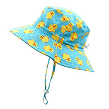Load image into Gallery viewer, Home Prefer Baby Cute Hat UV Protection Hat Wide Brim Breathable Sun Block Hat Duck #46