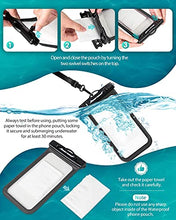 Load image into Gallery viewer, Universal Waterproof Case,Hiearcool Waterproof Phone Pouch Compatible for iPhone 13 12 11 Pro Max XS Max Samsung Galaxy s10 Google Up to 7.0", IPX8 Cellphone Dry Bag for Vacation-2 Pack
