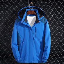 Load image into Gallery viewer, Thenxin Women Outdoor Hooded Jacket Windbreaker Waterproof Climbing Raincoats Rain Jacket Sportswear(Blue-Women,S)