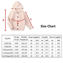 Load image into Gallery viewer, AUTWARM Kids Children Girls Open Front Button Down Hooded Neck Hoodies Cardigans Sweater for 4-12Years (as1, Age, 4_Years, 5_Years, Pink, 2)…