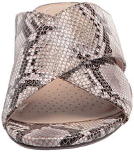 Load image into Gallery viewer, Clarks Women's Caroleigh Erin Heeled Sandal, Natural Snake Synthetic, 8.5