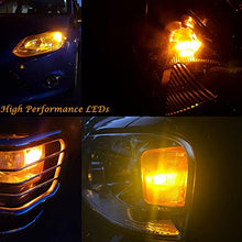 Load image into Gallery viewer, Alla Lighting Xtreme Super Bright 168 194 LED Lights Bulbs Amber Yellow T10 Wedge 3014 18-SMD 12V Car Interior Map Dome Marker Trunk Lights W5W 2825 175