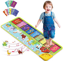 Load image into Gallery viewer, Baby Musical Mats with 25 Music Sounds, Musical Toys Child Floor Piano Keyboard Mat Carpet Animal Blanket Touch Playmat Early Education Toys for Baby Girls Boys Toddlers (1 to 5 Years Old)
