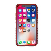 Load image into Gallery viewer, Speck Products CandyShell Grip Cell Phone Case for iPhone XS/iPhone X - Charcoal Grey/Dark Poppy Red