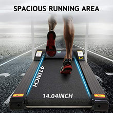 Load image into Gallery viewer, Electric Treadmill, Folding Treadmills for Small Spaces with LCD Monitor, Running Walking Jogging Exercise Compact Exercise Treadmill, Running Machine Equipment for Home Gym Office Use