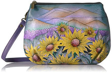 Load image into Gallery viewer, Anna by Anuschka Handpainted Leather Multi Compartment X-Body,Hills of Tuscany